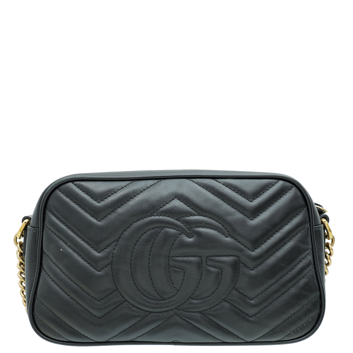 Gucci Black GG Marmont Small Camera Bag