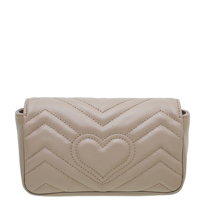 Gucci Dusty Pink GG Marmont Super Mini Bag
