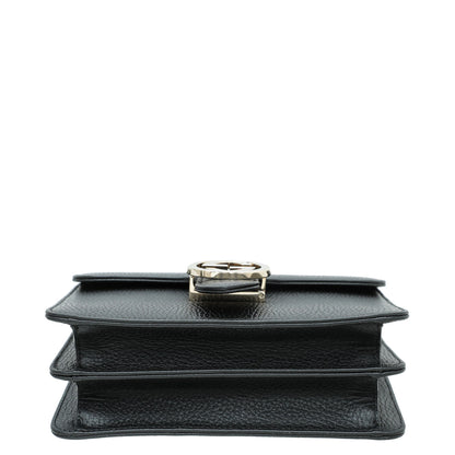 Gucci Black Interlocking G Chain Small Bag