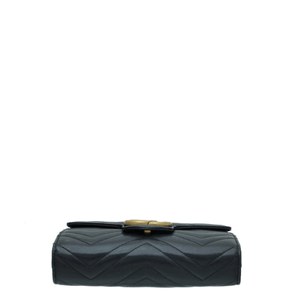 Gucci Black GG Marmont Mini Shoulder Bag