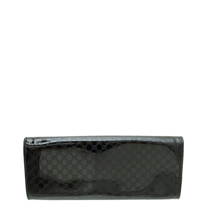 Gucci Black GG Microguccissima Broadway Clutch
