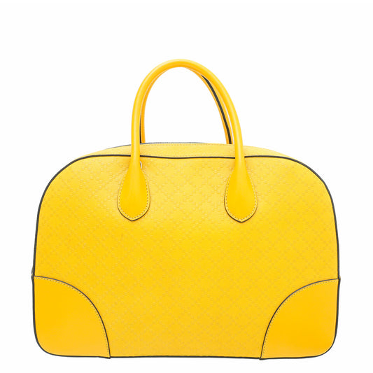 Gucci Yellow Bright Diamante Top Handle Bag