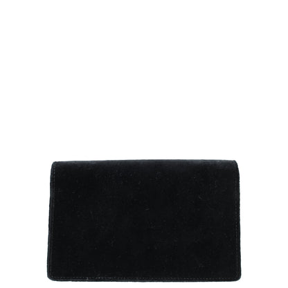 Gucci Black Velvet Super Mini Dionysus Bag