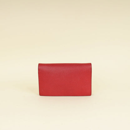 Gucci Red Interlocking G Wallet on Chain