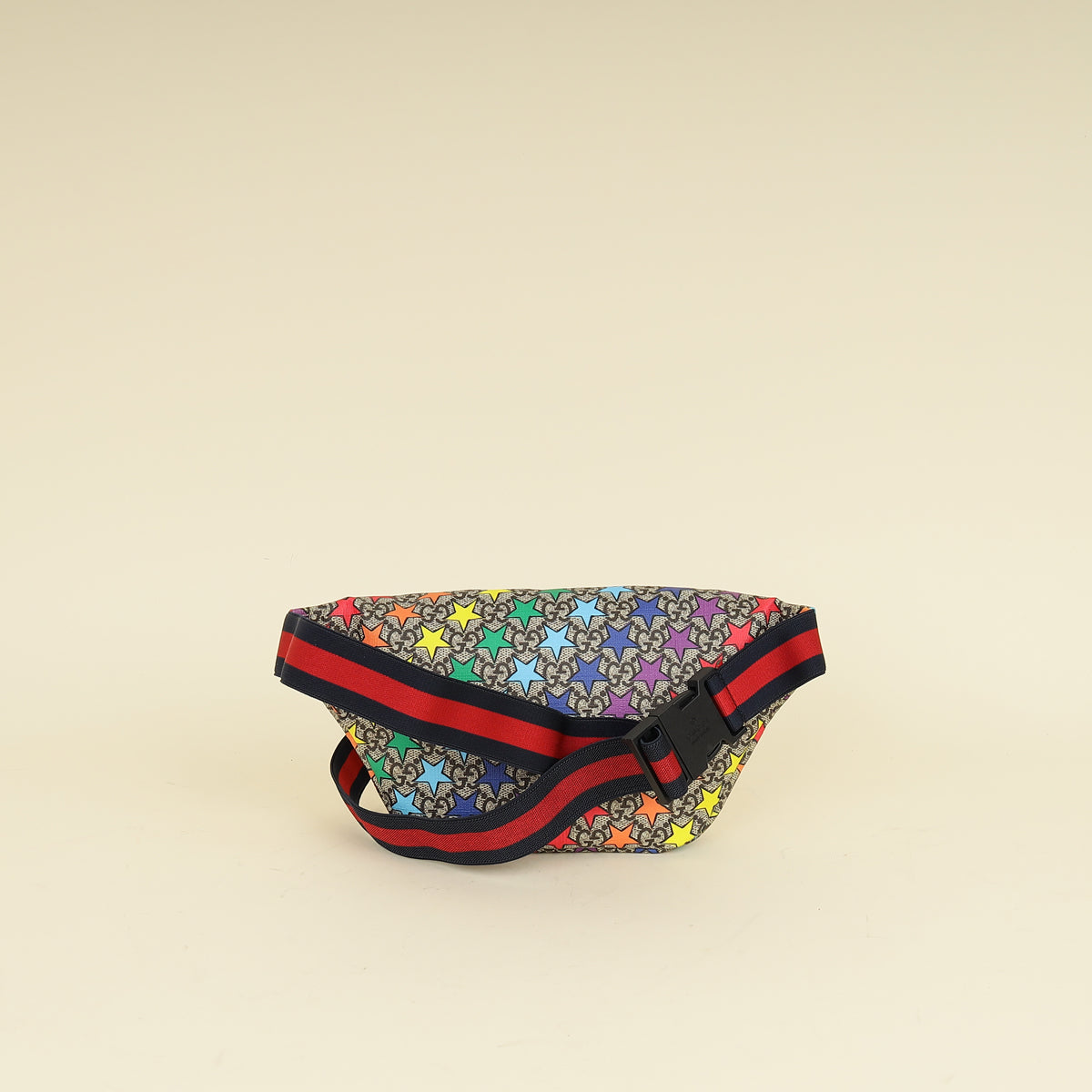 Gucci Multicolor GG Supreme Stars Print Web Children's Belt Bag