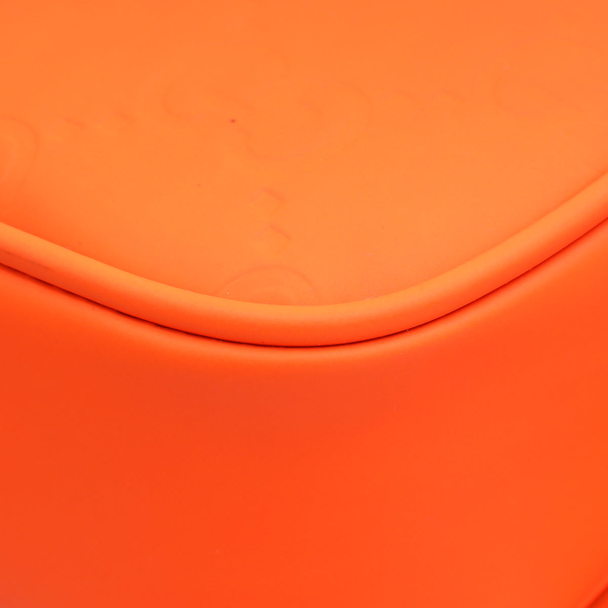 Gucci Neon Orange GG Rubber Effect Belt Bag