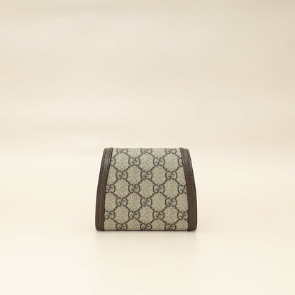 Gucci Ebony GG Guccissima Blondie Medium Chain Wallet