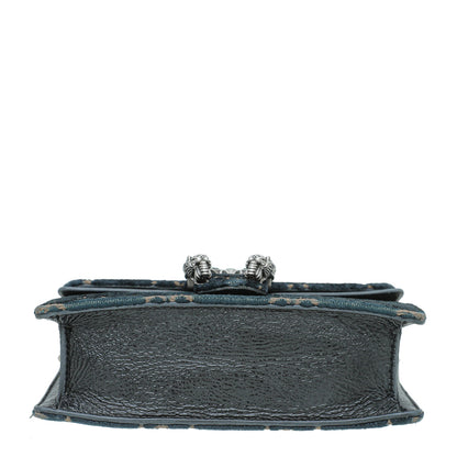 Gucci Navy Blue Velvet Dionysus Super Mini Bag
