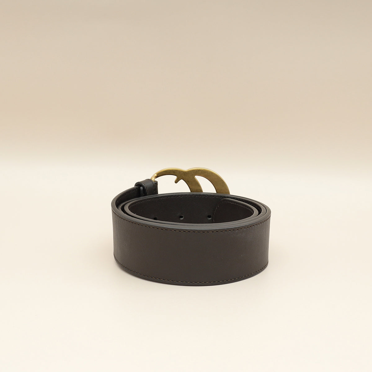 Gucci Brown GG Marmont Wide Belt 32