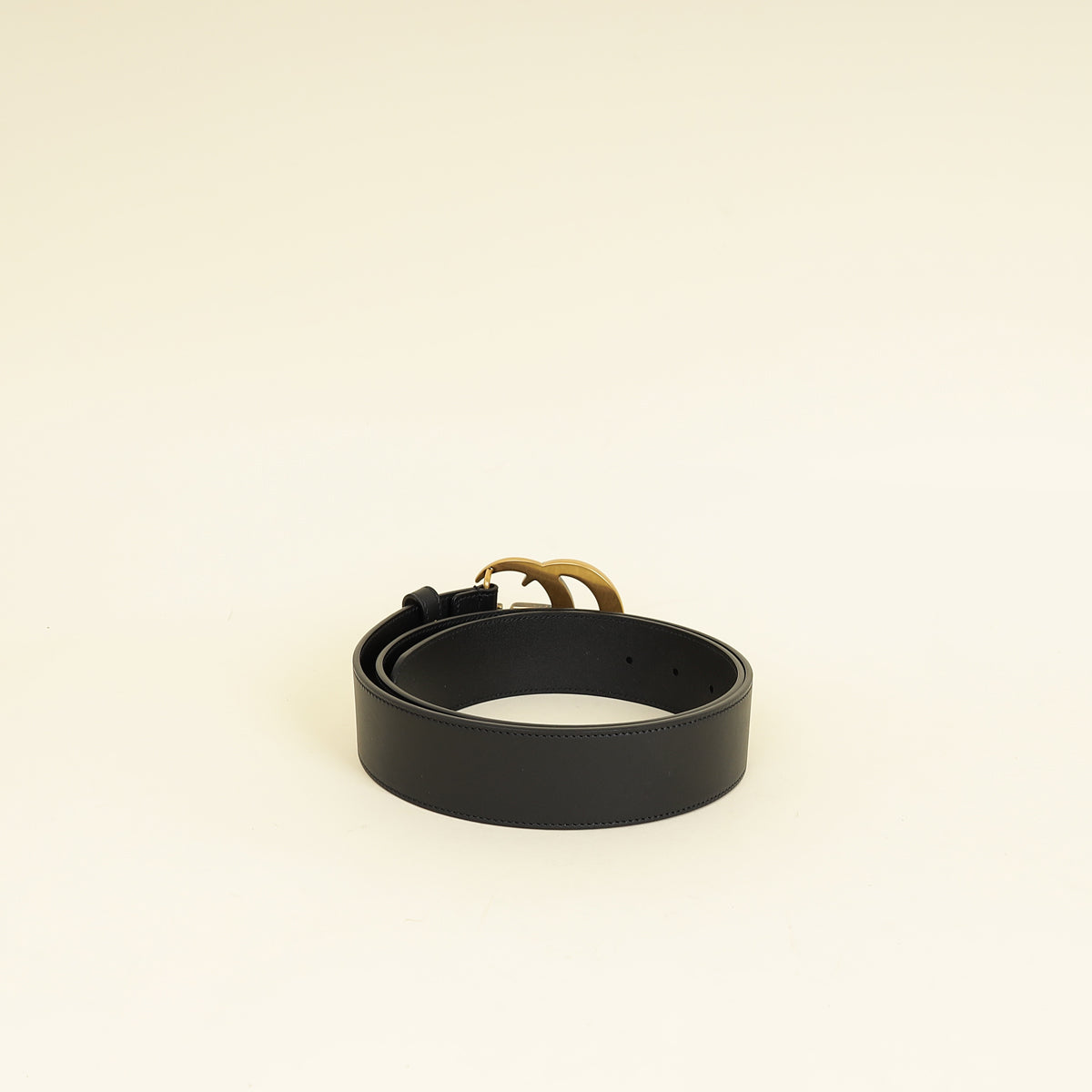 Gucci Black Double G Buckle 40mm Belt 36