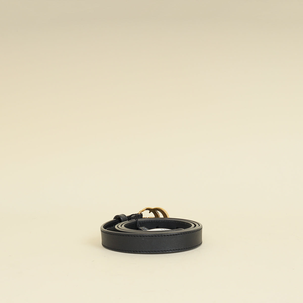 Gucci Black GG Marmont Thin Belt 34
