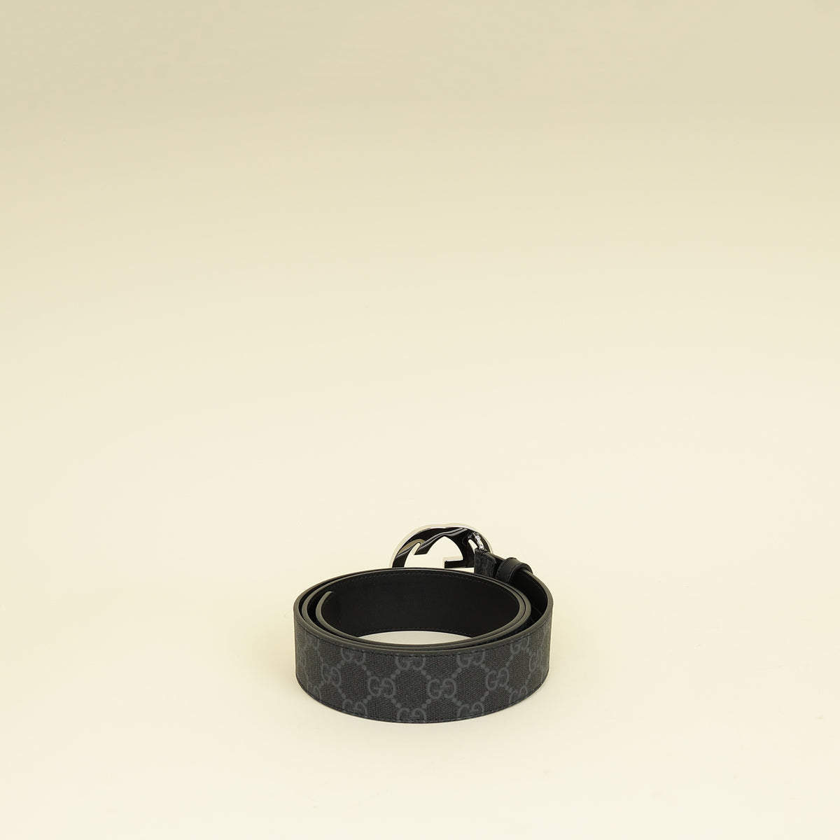 Gucci Bicolor Interlocking G Buckle Supreme Belt 40