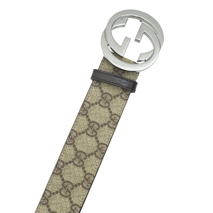 Gucci Interlocking G Buckle GG Supreme Belt 34