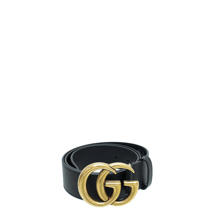 Gucci Black 2015 Re-Edition Wide Belt 34