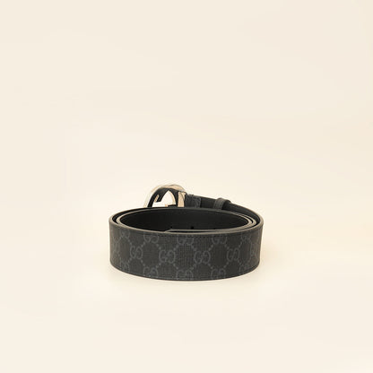Gucci Bicolor GG Supreme Interlocking G Buckle Belt 38
