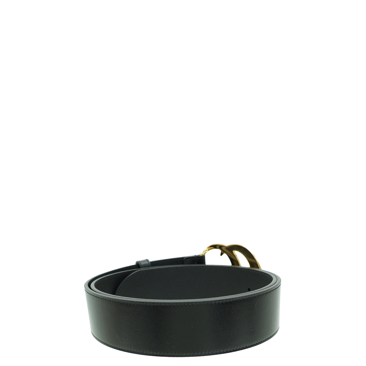 Gucci Black GG Marmont Wide Belt 36