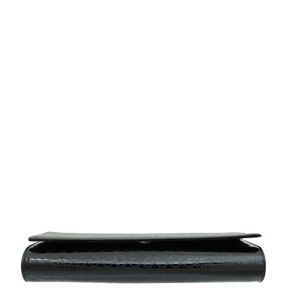 Gucci Black GG Microguccissima Medium Broadway Clutch