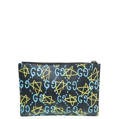 Gucci Tricolor Ghost Zip Pochette