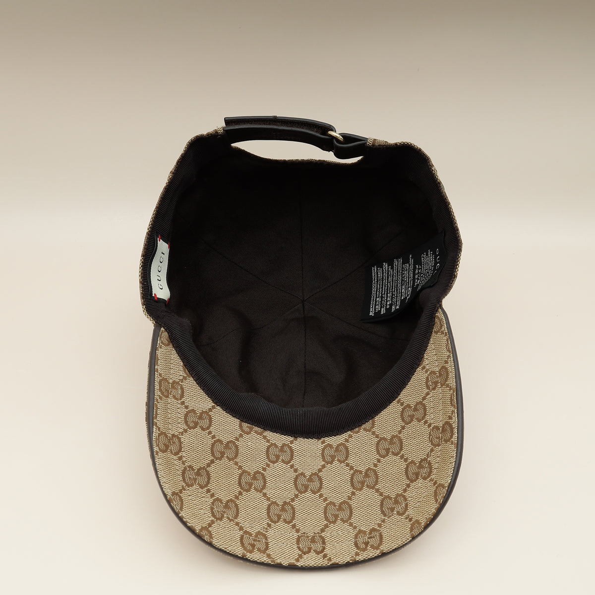 Gucci Ebony GG Web Baseball Hat