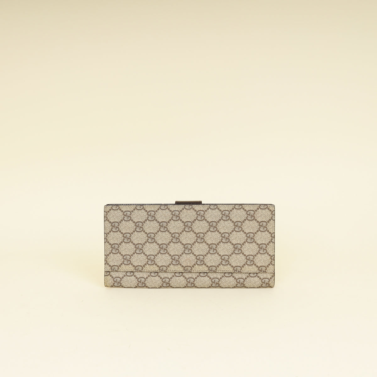 Gucci Ebony GG Supreme Travel Wallet