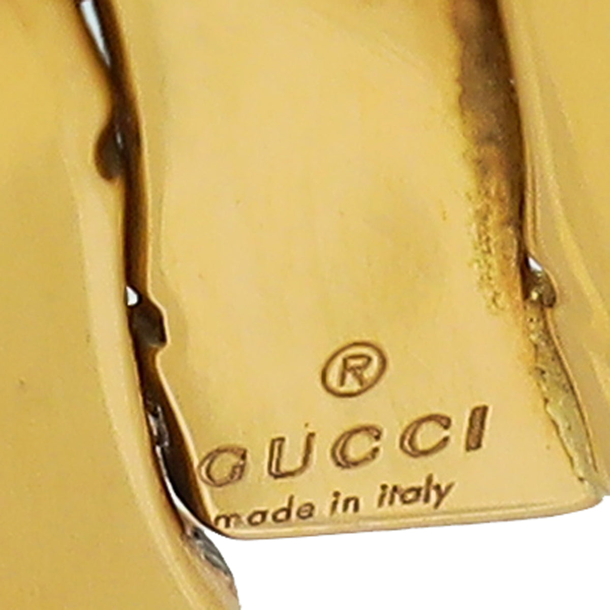 Gucci 18K Yellow Gold Bamboo Ring 12
