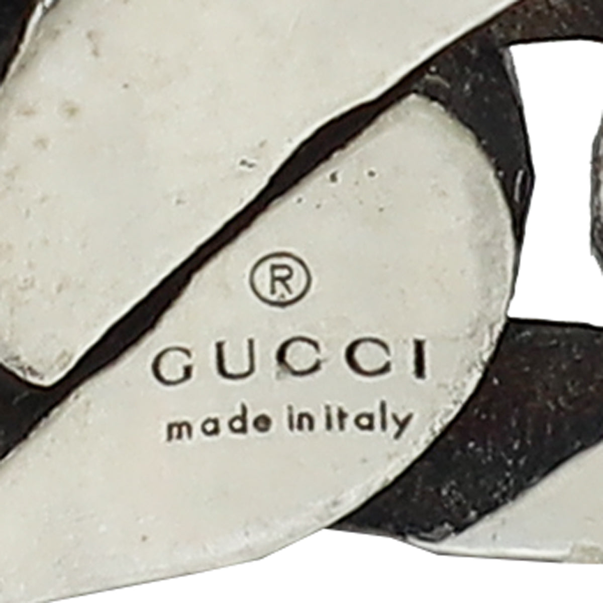 Gucci Sterling Silver Interlocking G Men's Ring 22