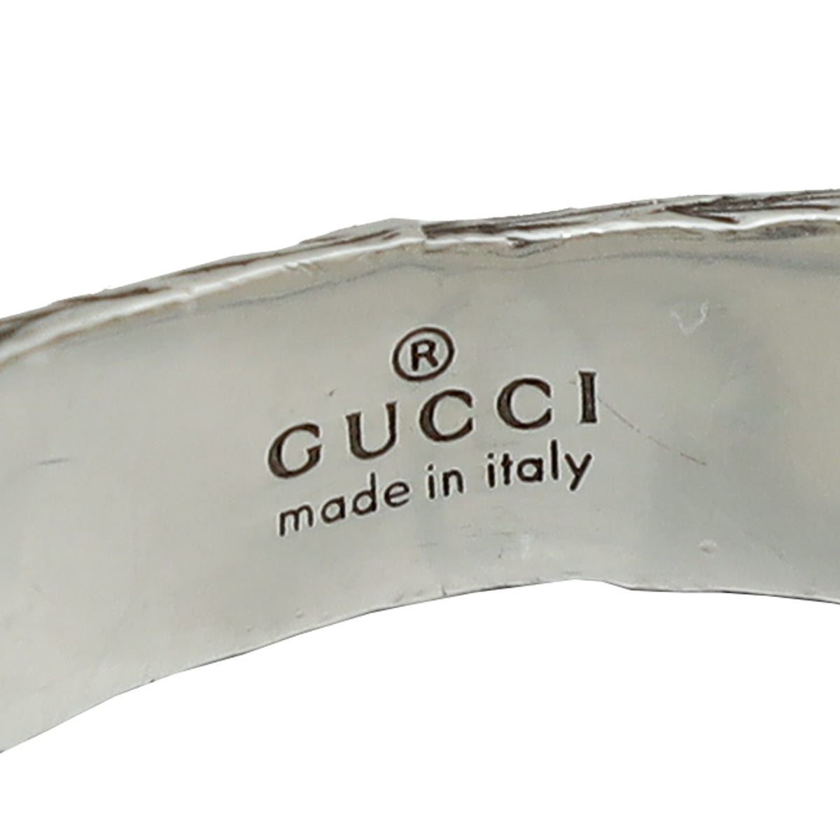 Gucci Sterling Silver Interlocking G Men's Ring 22