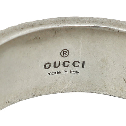 Gucci Sterling Silver Double G Men's Ring 23
