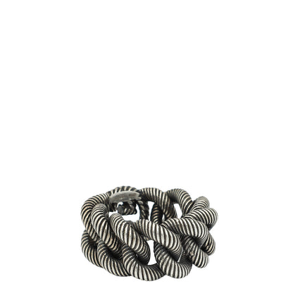 Gucci Sterling Silver Interlocking G Chain Links Men's Ring 58