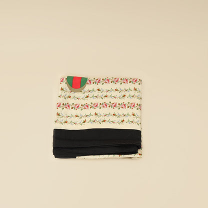 Gucci Multicolor Floral GG Web Print Scarf