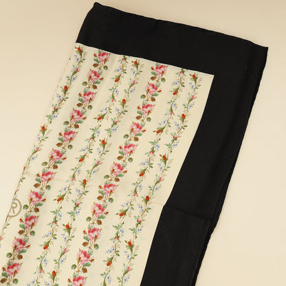 Gucci Multicolor Floral GG Web Print Scarf