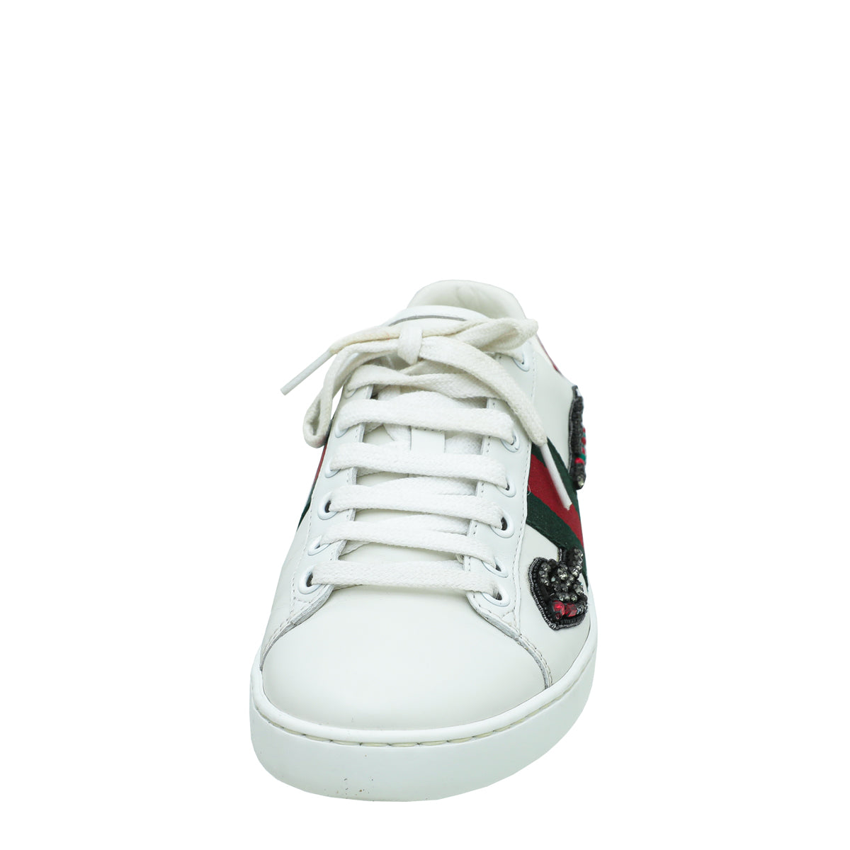 Gucci White Ace Embroidered Arrow Sneaker 36