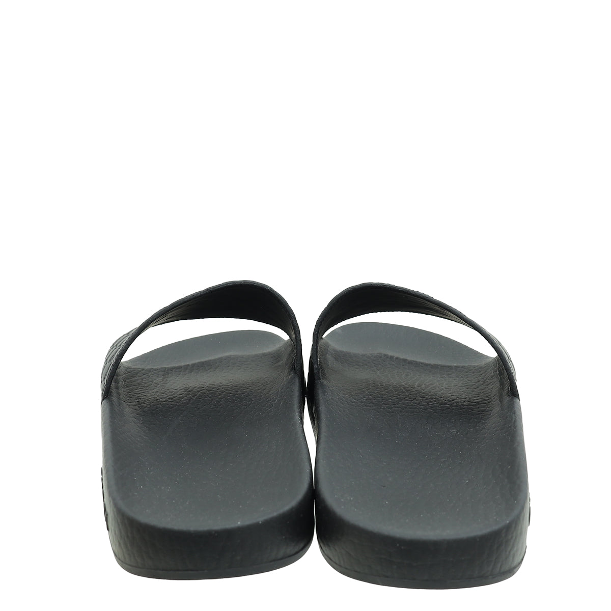 Gucci Black Micro Guccissima Rubber Slide 36