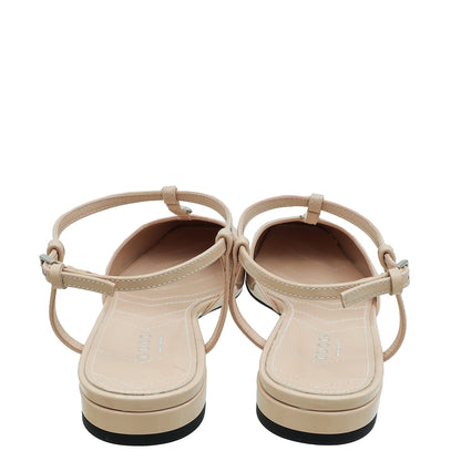 Gucci Beige Double G Ballet Flats 37