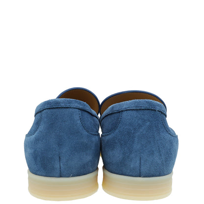 Gucci Blue Horsebit Suede Men's Loafer 8.5
