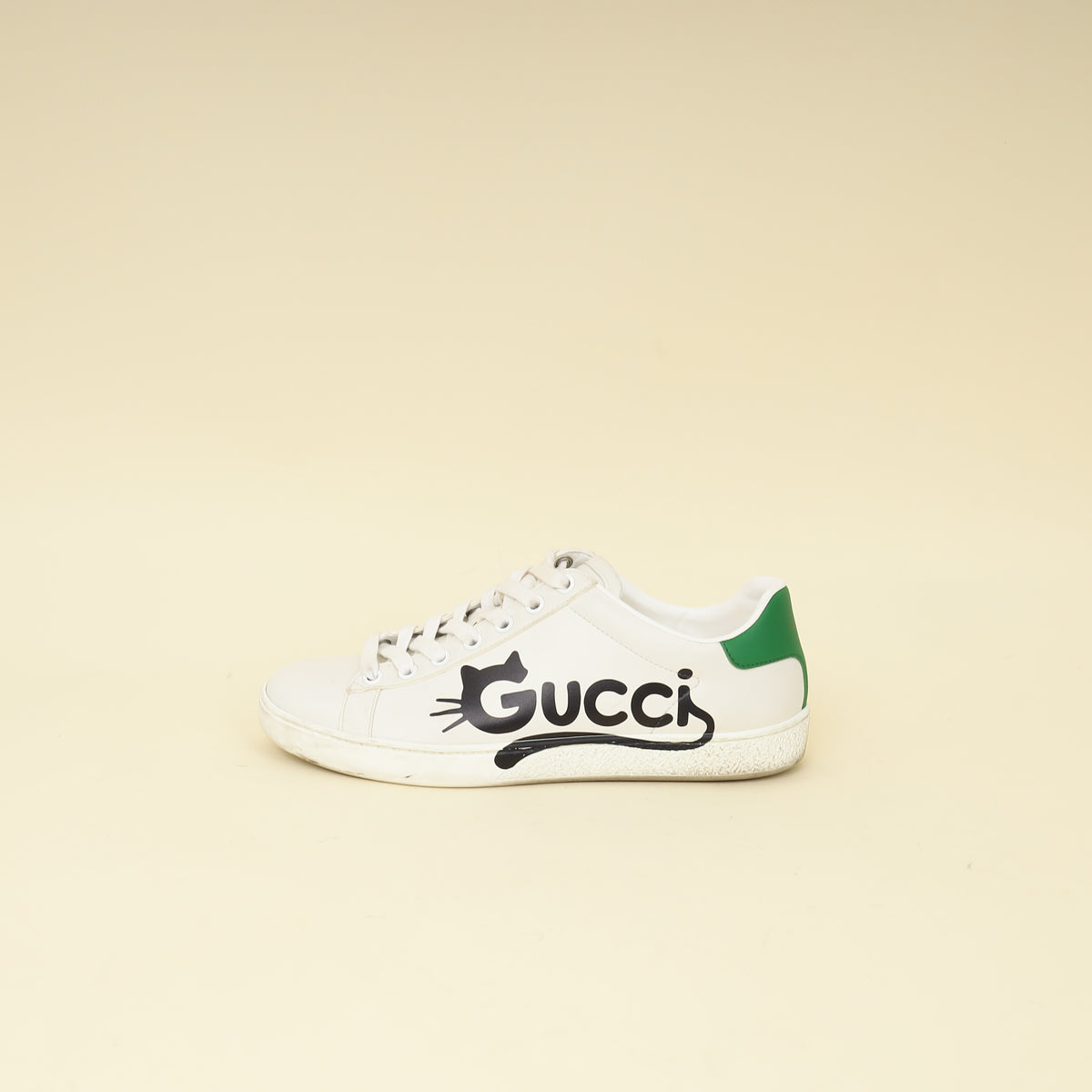 Gucci Bicolor Ace Cat Sneakers 36.5