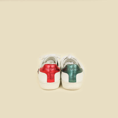 Gucci White Ace Pineapple x Ladybug Embroidered Sneakers 36.5