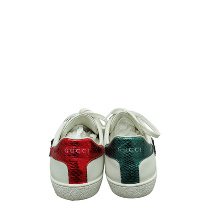 Gucci White Ace Embroidered Arrow Sneaker 37