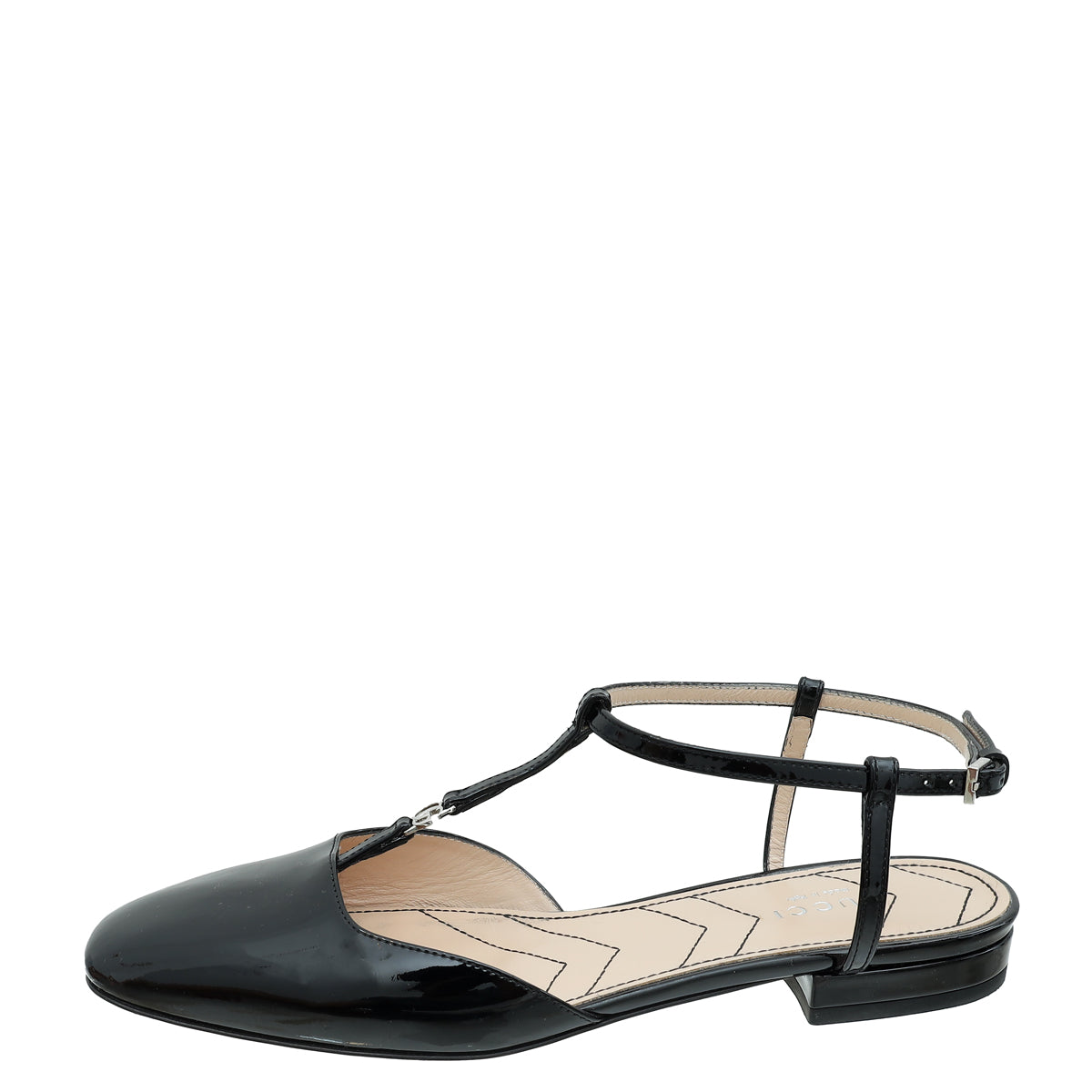 Gucci Black Double G Ballet Flats 37