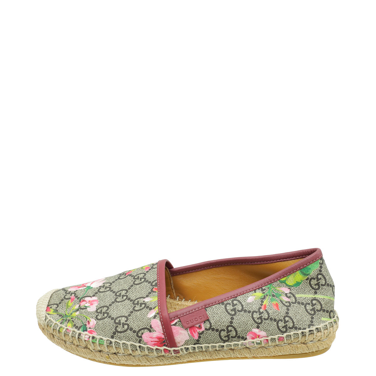 Gucci Bicolor GG Supreme Blooms Print Espadrille 38