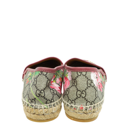 Gucci Bicolor GG Supreme Blooms Print Espadrille 38