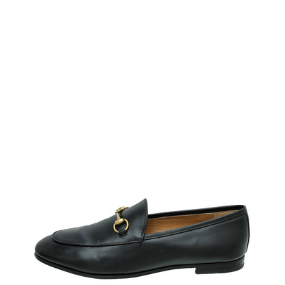 Gucci Black Jordaan Horsebit Loafer 39