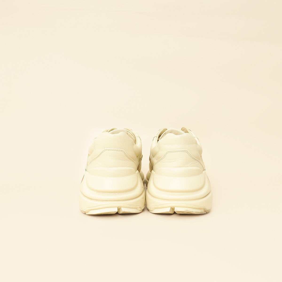 Gucci Ivory Logo Rhyton Sneakers 39