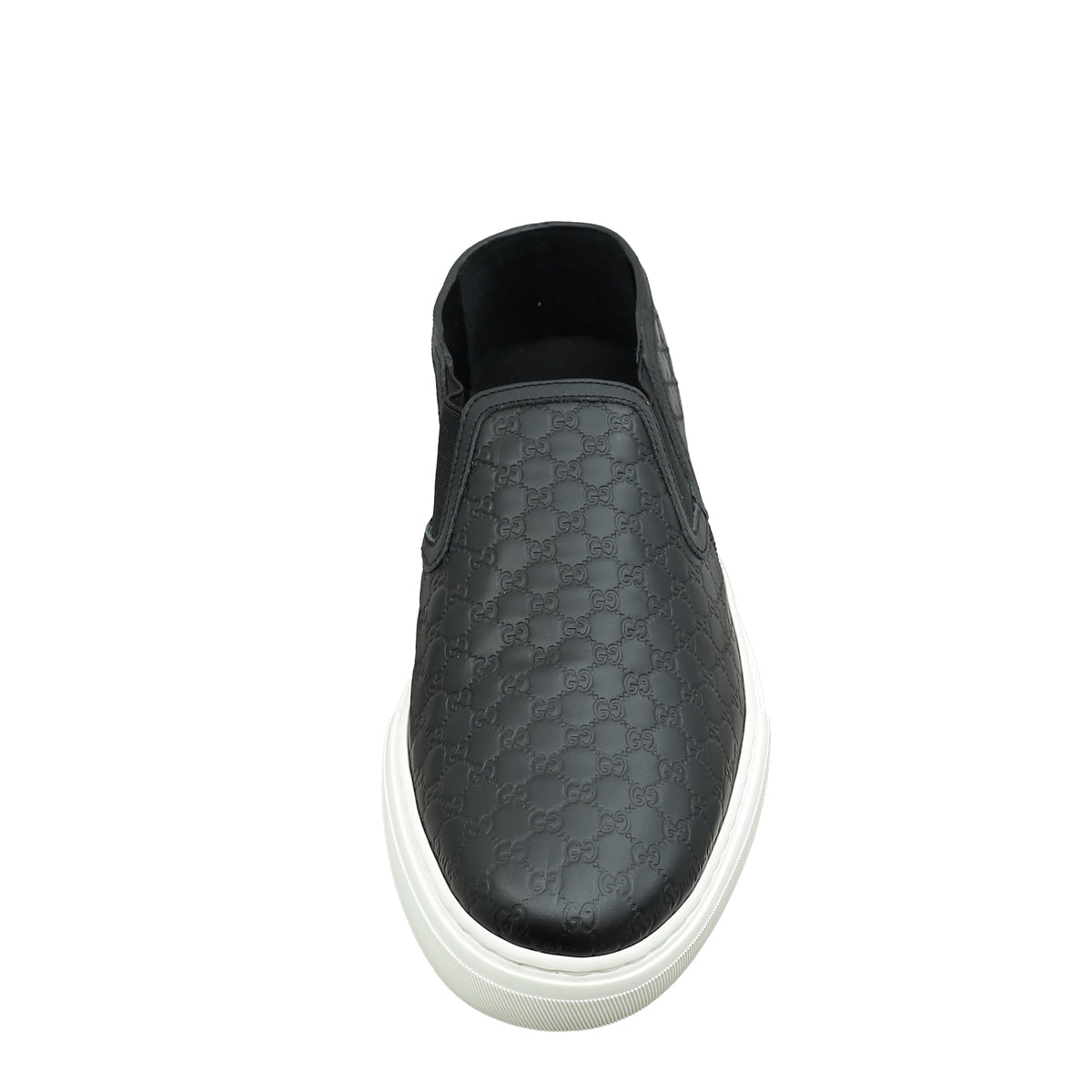 Gucci Black GG Microguccissima Men's Slip-On 8.5