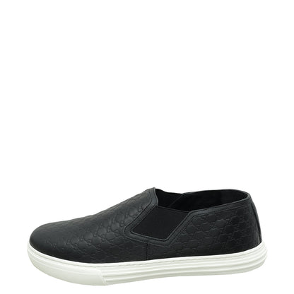 Gucci Black GG Microguccissima Men's Slip-On 8.5