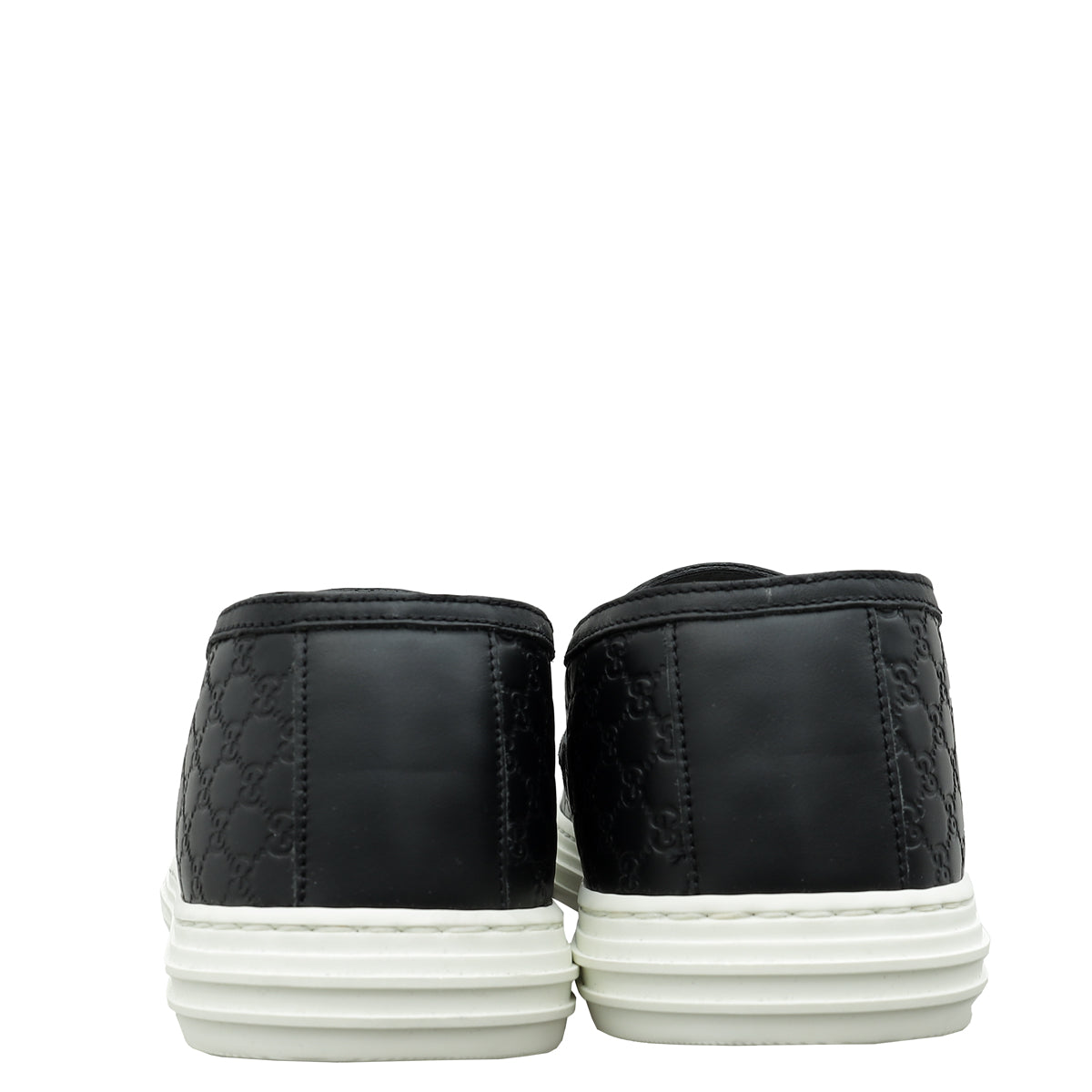 Gucci Black GG Microguccissima Men's Slip-On 8.5