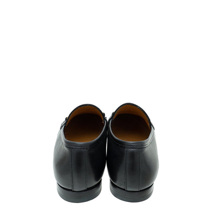 Gucci Black Jordaan Horsebit Loafer 35