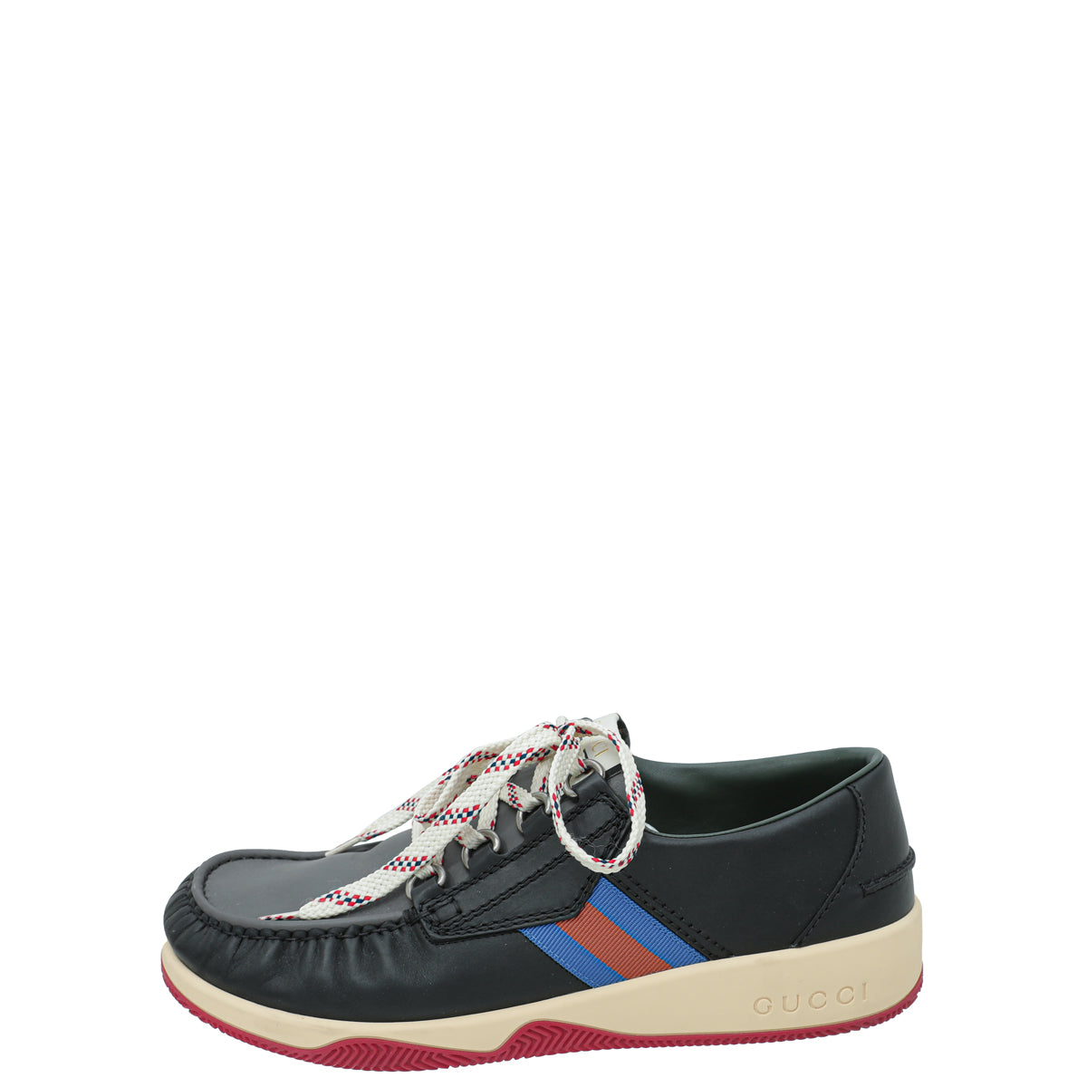 Gucci Multicolor Agrado Web Deck Shoes 10