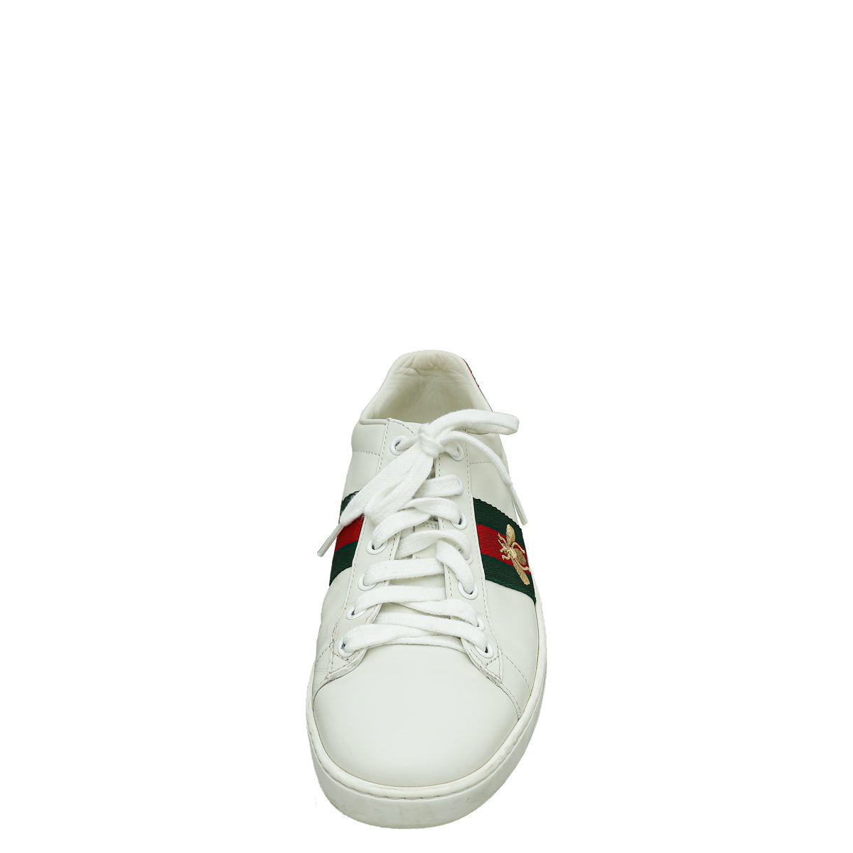 Gucci White Ace Web Bee Sneaker 37