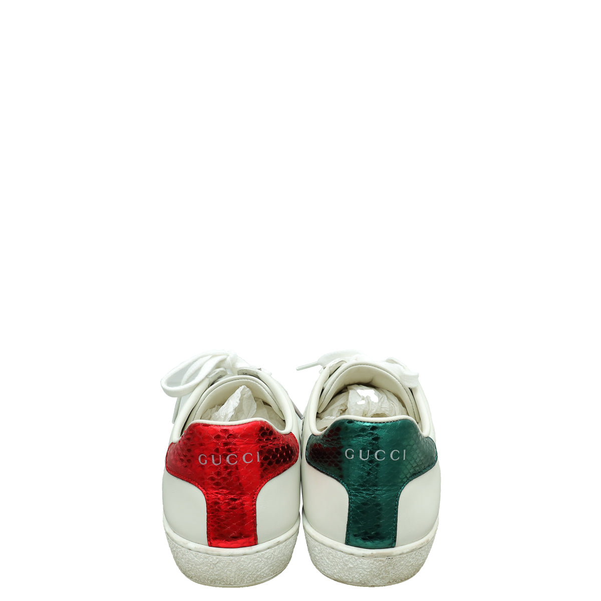 Gucci White Ace Web Bee Sneaker 37